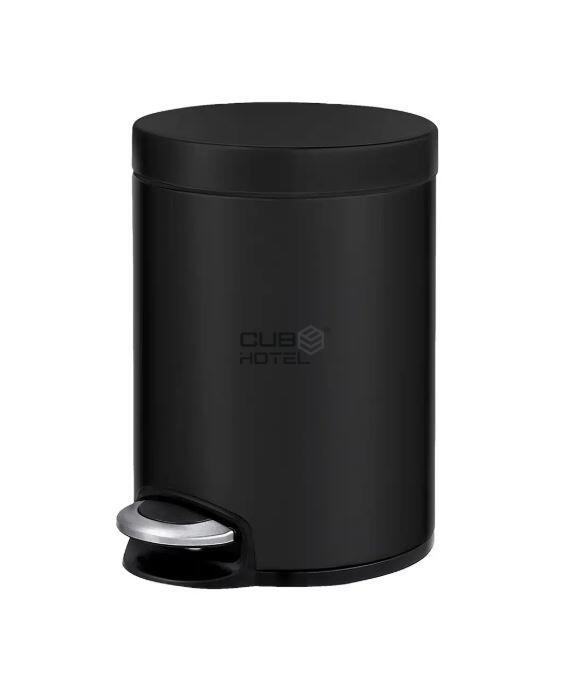 Cubo con Pedal 5L Negro Mate EKO Serene